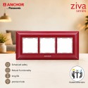 Anchor Ziva6 Module Plate (68906CR) - Cherry Red Anchor Ziva6 Module Plate (68906CR) - Cherry Red