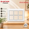 Anchor Ziva12 Module Plate (68912C) - Chrome Collar White Anchor Ziva12 Module Plate (68912C) - Chrome Collar White