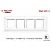 Anchor Ziva 8 Module Plate (68908C) - Chrome Collar White