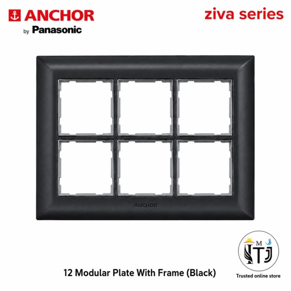 Anchor Ziva12 Module Plate (68912B) - Black