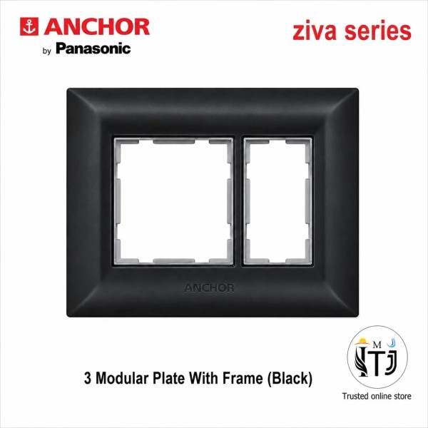 Anchor Ziva 3 Module Plate (68903B) - Black