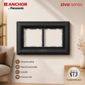 Anchor Ziva 4 Module Plate (68904B) - Black