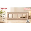 Anchor Ziva 8 Module Plate (68908BR) - Brass Anchor Ziva 8 Module Plate (68908BR) - Brass