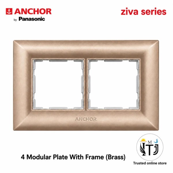 Anchor Ziva 4 Module Plate (68904BR) - Brass