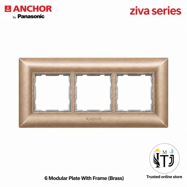 Anchor Ziva6 Module Plate (68906BR) - Brass