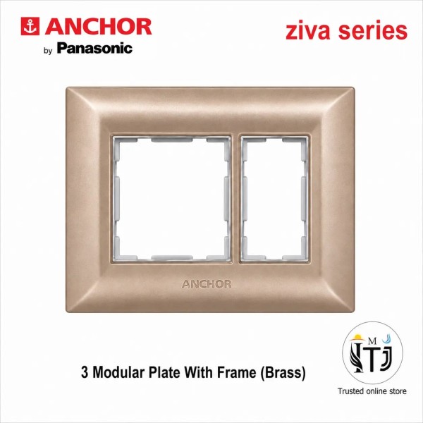 Anchor Ziva 3 Module Plate (68903BR) - Brass