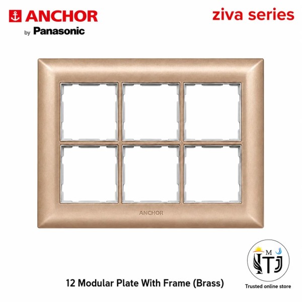 Anchor Ziva12 Module Plate (68912BR) - Brass