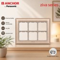 Anchor Ziva12 Module Plate (68912BR) - Brass Anchor Ziva12 Module Plate (68912BR) - Brass