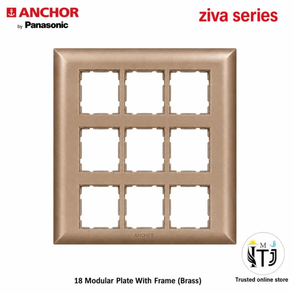 Anchor Ziva18 Module Plate (68918BR) - Brass