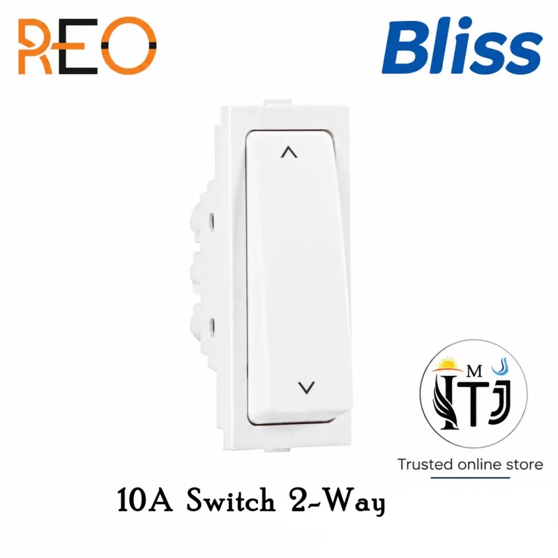 Havells Reo Bliss 10A 2 Way Switch 1M AHBSXXW102 Havells Reo Bliss 10A 2 Way Switch 1M AHBSXXW102