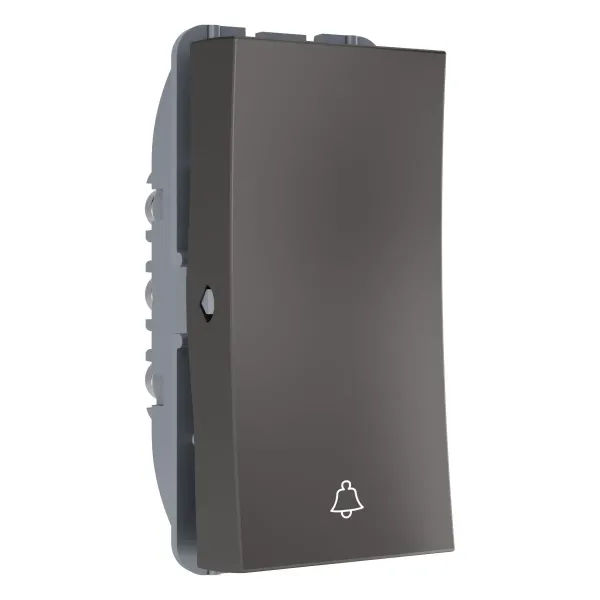 Havells Reo Elegant, 6A Bell Switch, Graphite Grey, 1M -  AHRSBXG061