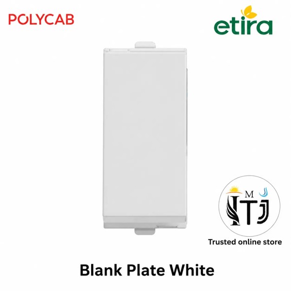 Polycab Etira Blank Plate | White