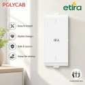 Polycab Etira 16A Switch, 2-way - White