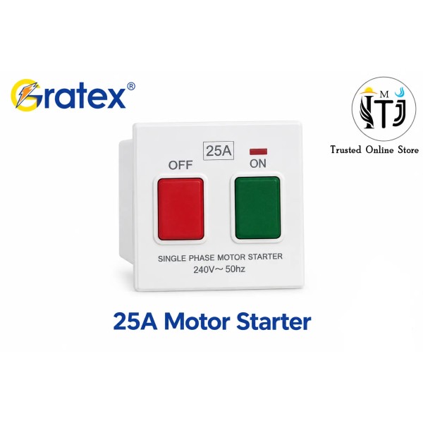 Gratex 25A Motor Starter- White