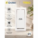 Gratex TRIO 25A Modular Switch - 1 way, 1M Switch