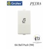 Gratex Petra 6A Bell Push 1M| White