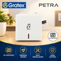 Gratex Petra 6A Bell Push With Indicator 2M| White