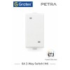 Gratex Petra 6A 2 Way Switch 1M| White