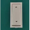 Gratex 6A 2 Way Switch,  1 Module, Rocker Style  - White
