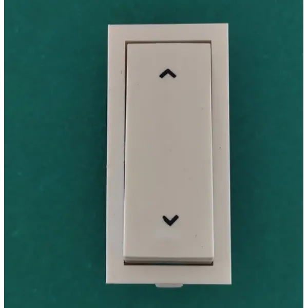 Gratex 6A 2 Way Switch,  1 Module, Rocker Style  - White