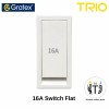 Gratex TRIO 16A Modular Switch - 1 way, 1M Flat Switch