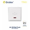 Gratex TRIO 6A 2M Bell Push with Indicator