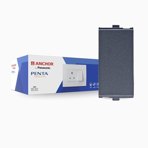 Anchor Penta 16A Modular Switch - Graphite Black, 1M - 65007B