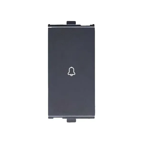 Anchor Penta Bell Push Switch, 1M , Graphite Black  (65003B)