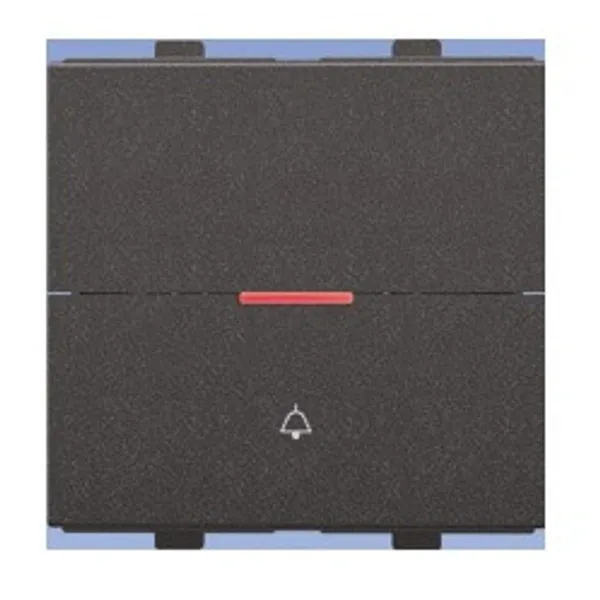 Anchor Penta black Bell Push with Indicator, 2Module, 65166B