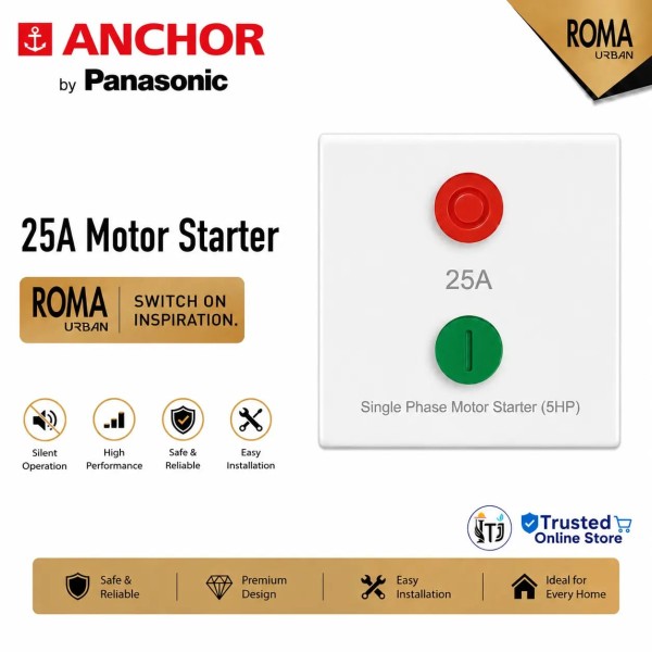 Anchor Roma Urban 25A Motor Starter (2M) White