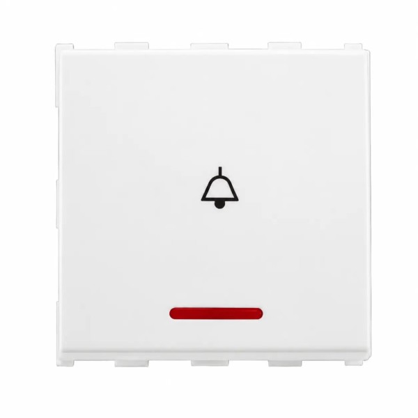Anchor Roma Urban 10A Bell Push With Indicator - White