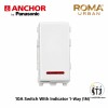 Anchor Roma Urban 10A Switch With Indicator , 1M - White (66111)