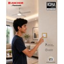 Anchor Roma Urban Smart Touch Switch 5A 2Channel - White, , Fits in Anchor Roma Urban Plates Only, Compatible with Alexa, Google Assistant & Siri Anchor Roma Urban Smart Touch Switch 5A 2Channel - White, , Fits in Anchor Roma Urban Plates Only, Compatible with Alexa, Google Assistant & Siri
