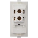 Anchor Ziva 16A Switch (68077) with Indicator, 1 Module switch | 1 Way Switch