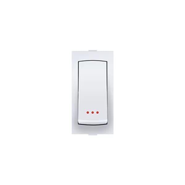 Anchor Ziva 16A Switch (68077) with Indicator, 1 Module switch | 1 Way Switch