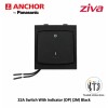 Anchor Ziva 32A Switch With Indicator (DP)| 2M| Black -68032B