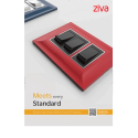 Anchor Ziva 16A Switch, 1 Module - Black, 68007B