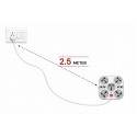13AMP Extension Cord With Indicator 5 ( 3pin socket) and 2 (2pin socket) 13AMP Extension Cord With Indicator 5 ( 3pin socket) and 2 (2pin socket)