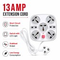 13AMP Extension Cord With Indicator 5 ( 3pin socket) and 2 (2pin socket) 13AMP Extension Cord With Indicator 5 ( 3pin socket) and 2 (2pin socket)