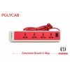 Polycab 4-Way Extension Board With Indicator- Reliable Power