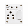 S.S. Combined Box 6 Amp - 5 Pin & 2 Pin Socket