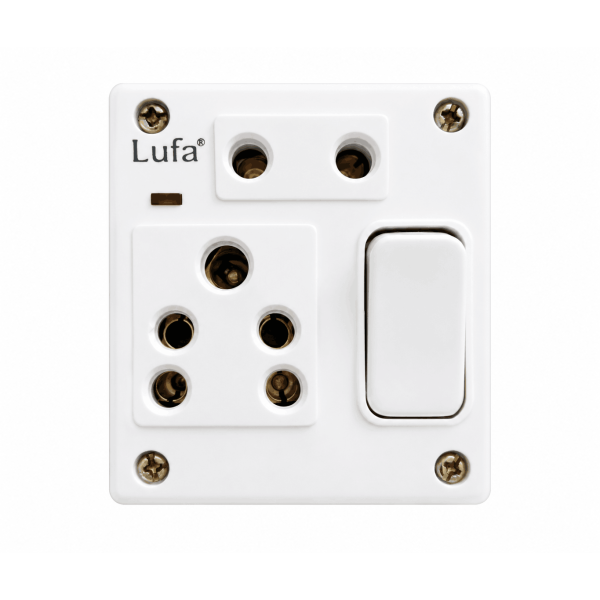 S.S. Combined Box 6 Amp - 5 Pin & 2 Pin Socket