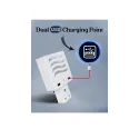 Wall Mounted AC Socket Charger with Dual USB & Mobile Stand | Universal Plug