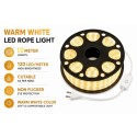 Average 120LED 12/M Rope Light WARM WHITE Colour Average 120LED 12/M Rope Light WARM WHITE Colour