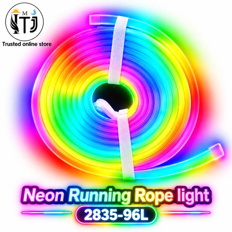 MITJ Neon Running Rope Light RGB 10M| 2835-96L MITJ Neon Running Rope Light RGB 10M| 2835-96L