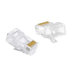 RJ45 Connector for CAT6 Cables |  Ethernet Cable Connector - Pack of 100