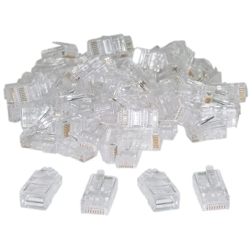 RJ45 Connector for CAT6 Cables |  LAN Cable Connector - Pack of 1000 RJ 45 Connector